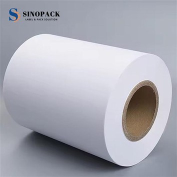 Matériau d'étiquette en polyester blanc mat